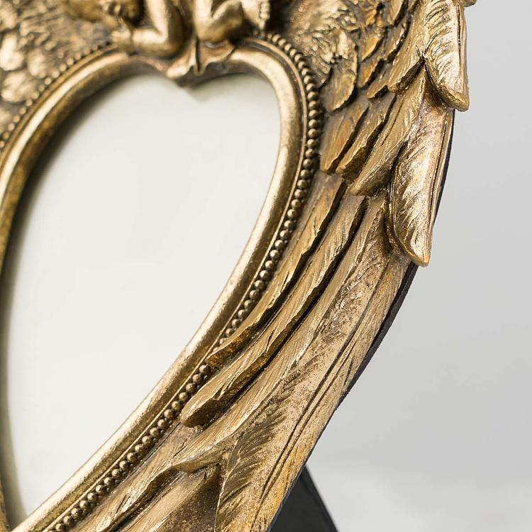 Рамка для фото с Ангел с золотыми крыльями Golden Angel Wings Photo Frame