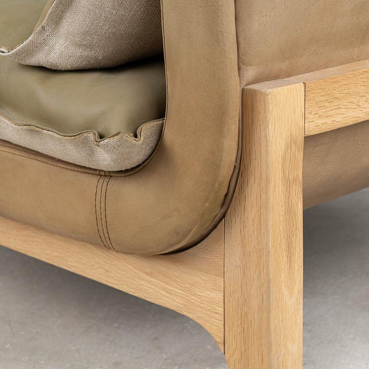 Кресло Вуднест, обратная стежка дисконт1 F302 Woodnest 1 Seater With Reverse Stitch discount1