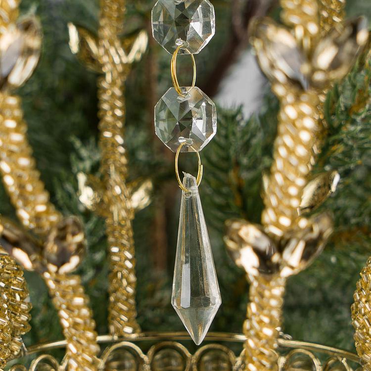 Ёлочная игрушка Золотистая корона Golden Crown 18 cm