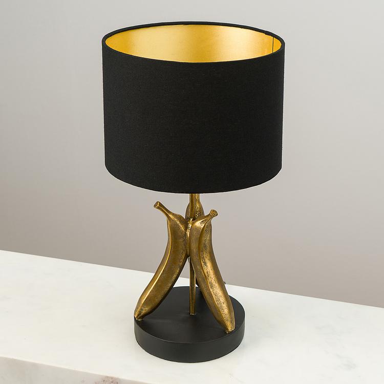 Настольная лампа с абажуром Бананы Banana Table Lamp Antique Gold With Shade