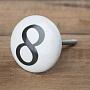 Мебельная ручка Number Knob 8