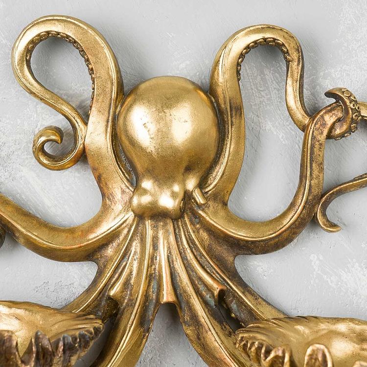 Двойная настенная подставка для мелочей Осьминог Octopus Wall Decor With 2 Trinket Trays
