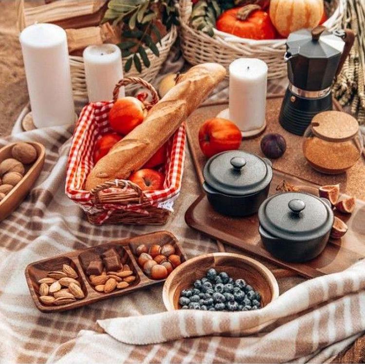 Деревянная овальная менажница Органик Organic 3 Sections Oval Serving Dish