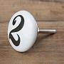 Мебельная ручка Number Knob 2