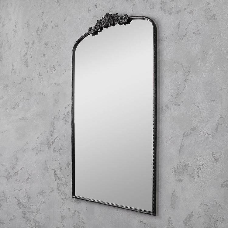Зеркало арочное Диа в чёрной раме, L Dia Arched Mirror Black Large