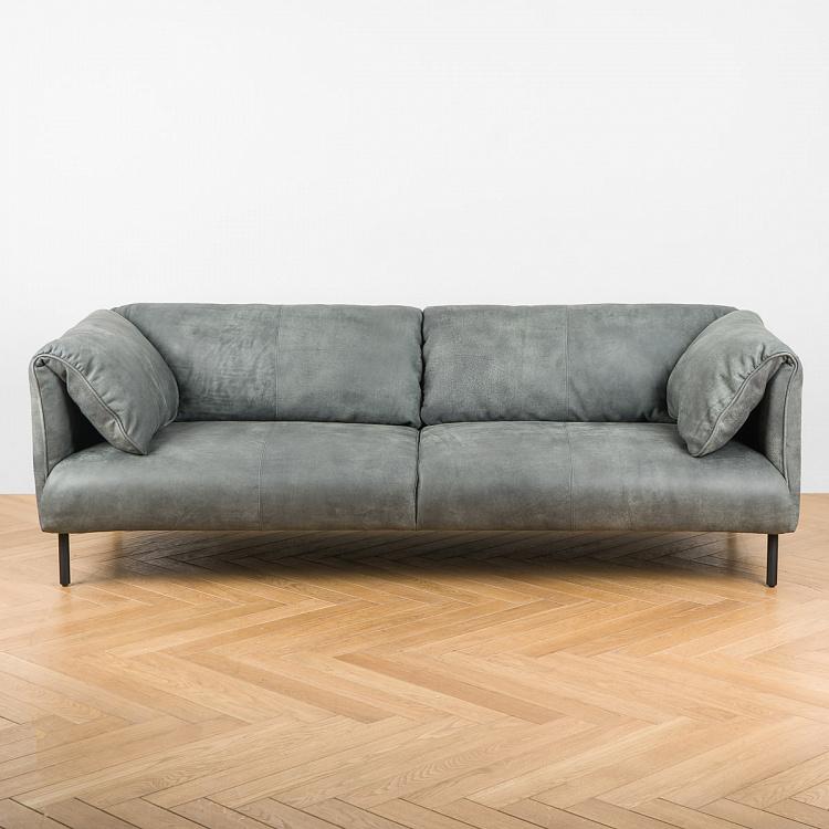 Трёхместный диван Хайвей Highway 3 Seater, Black Matt Metal RM