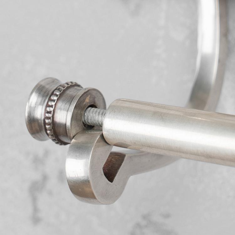 Держатель туалетной бумаги и журналов цвета состаренного серебра Beaded Magazine Toilet Roll Holder Antique Silver