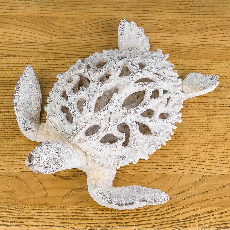 Статуэтка коралловая Черепаха Coral Look Sea Turtle White