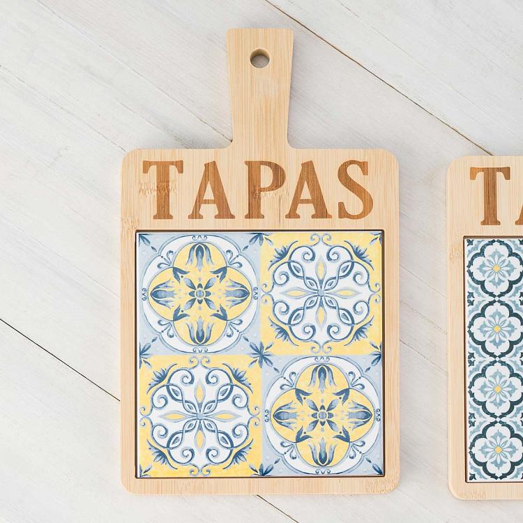Набор из двух сервировочных досок Солнечные закуски, L Set Of 2 Serving Boards Large Tapas Soleil