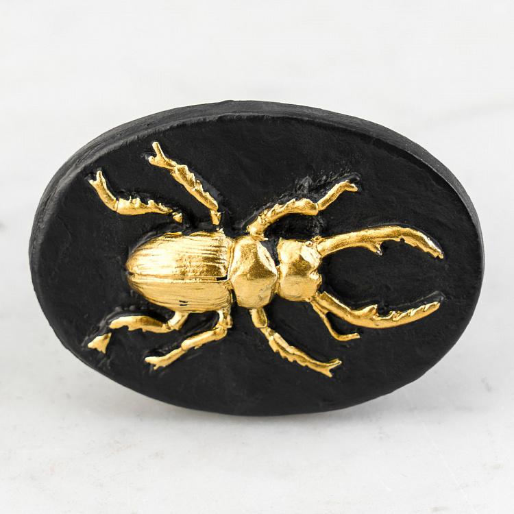 Набор из двух мебельных ручек Золотистые жуки Set Of 2 Insects Knobs