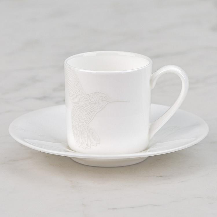Кофейная пара Белое на Белом Bianco And Bianco Coffee Cup And Saucer