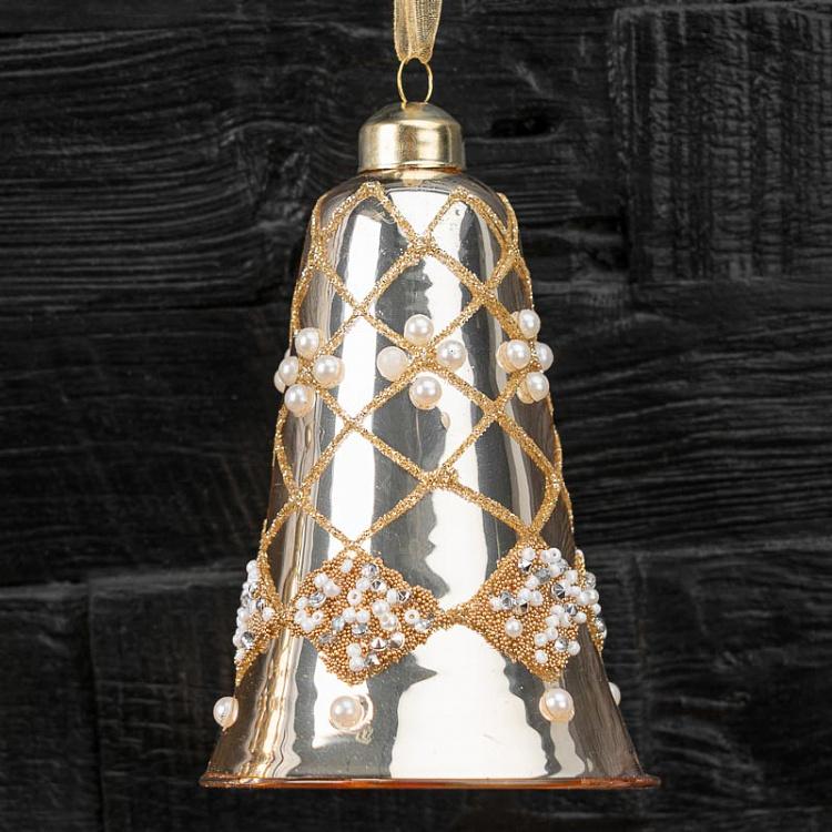 Набор из двух ёлочных игрушек Стеклянные колокольчики 2 Set Of 2 Glass Bells 2 12 cm