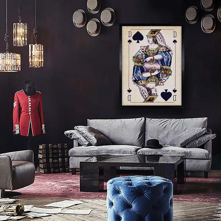 Картина-принт Пиковая Дама Cards Dame Spades