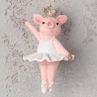 Hanger Dancing Pig With Crown 10 cm discount2