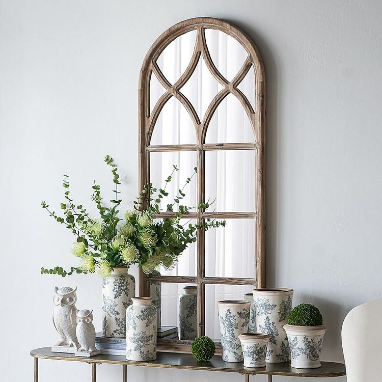 Ваза с узором из цветов, L Flower Vase Large Blue