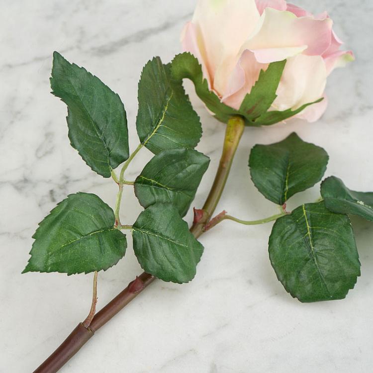 Искусственная роза Джулия нежно-розовая с кремовым Julia Rose Pale Pink With Cream 53 cm