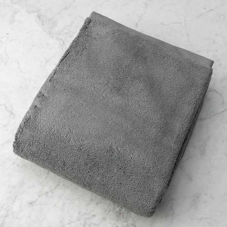 Тёмно-серое махровое банное полотенце Олимпия 100x180 см Olympia Body Towel Dark Grey 100x180 cm