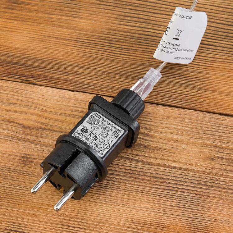 Ребристая настольная лампа с led-гирляндой внутри Гриб Ribbed Mushroom Lamp Led Garland