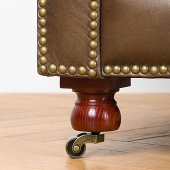 Трёхместный диван Regent 3 Seater RM натуральная кожа Antique Master