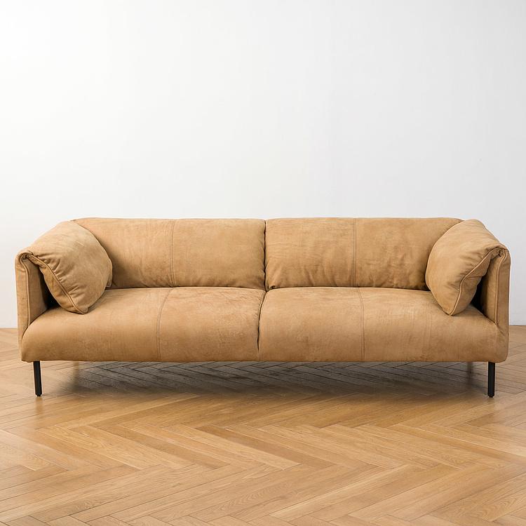 Трёхместный диван Хайвей Highway 3 Seater, Black Matt Metal RM