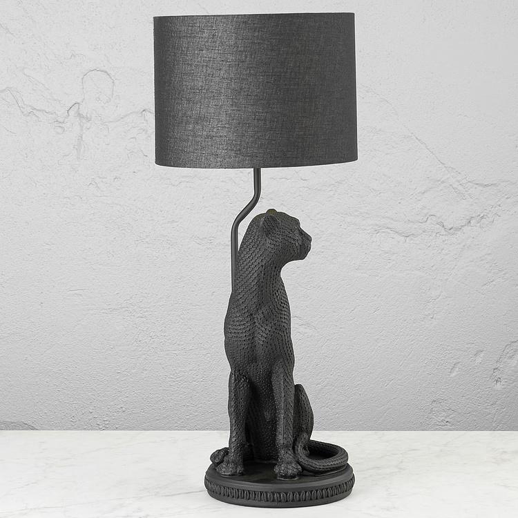 Настольная лампа с абажуром Пантера Black Panther Bagheera Lamp With Shade