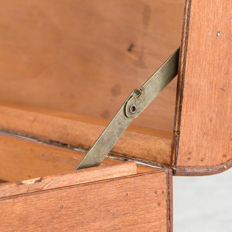 Набор из двух бежевых декоративных чемоданов Set Of 2 Wood Fabric Suitcase Boxes Cream