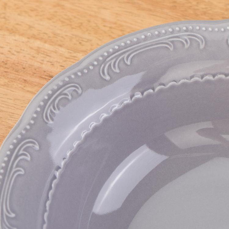 Туманно-серая салатница Старая Вена, L Vecchio Vienna Salad Bowl Large London Smoke