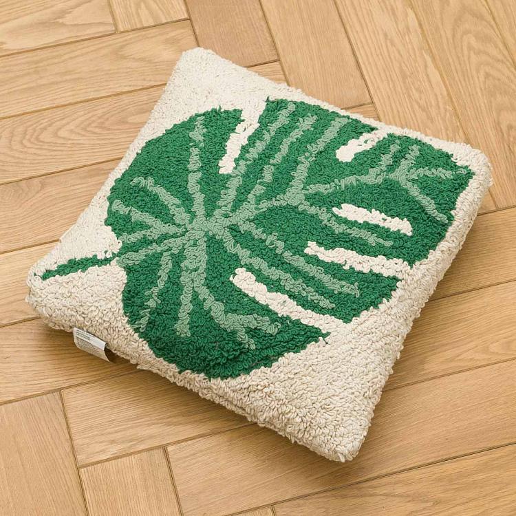 Декоративная подушка Лист Монстеры Monstera Cushion