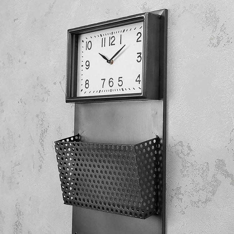 Часы с газетницей Clock With Documents Holder