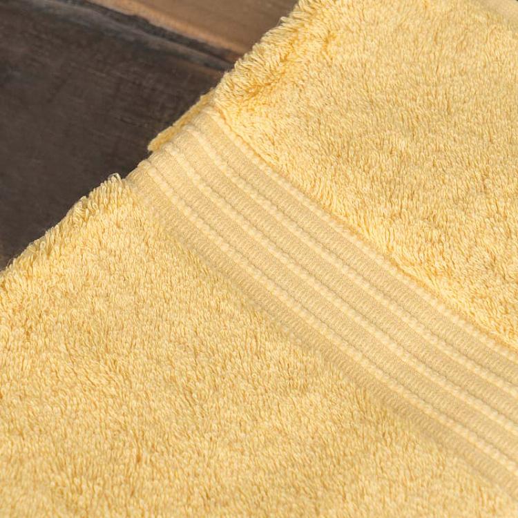 Светло-жёлтое махровое банное полотенце Лондон 70x140 см London Towel Light Gold 70x140 cm