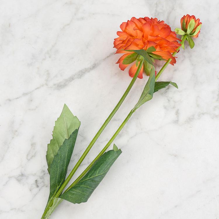 Искусственный георгин оранжевый Dahlia Orange 48 cm
