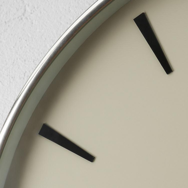 Настенные стальные часы Баухаус Grey Background Modern Wall Clock