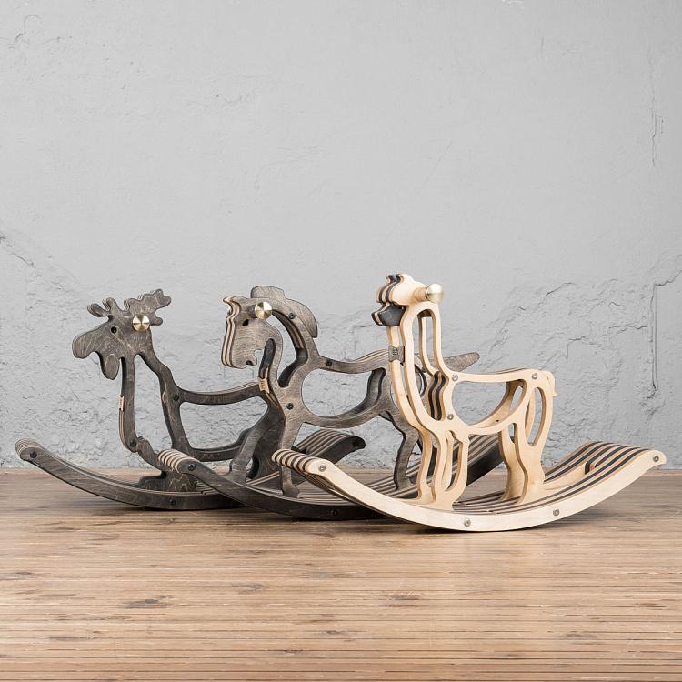 Светлая детская качалка Альпака Alpaca Rocking Chair Light Oil