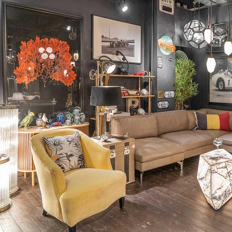 Картина-принт Красное растение, серия Морская жизнь Sealife Red Flat