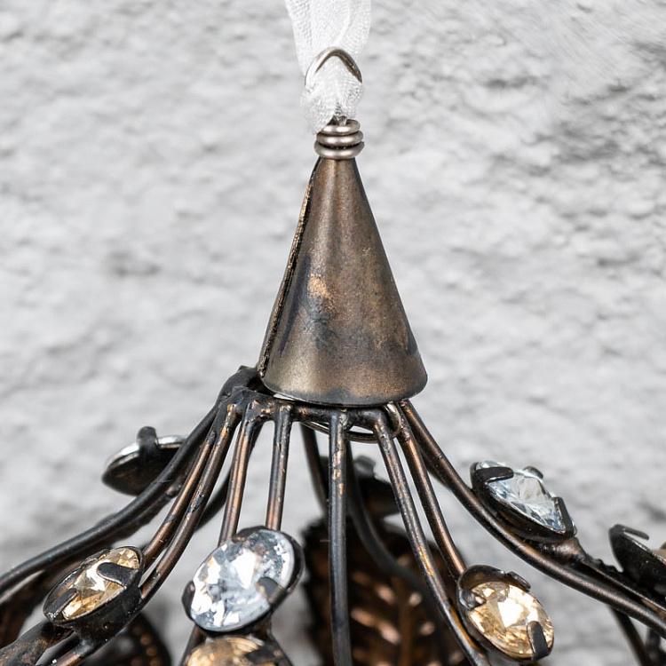 Ёлочная игрушка Корона Hanging Crown 11 cm