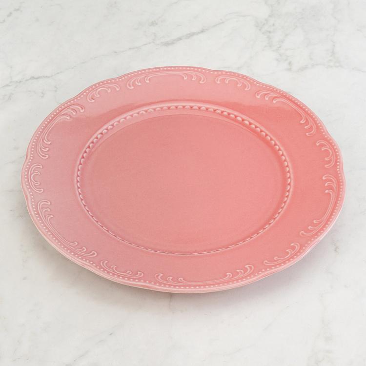 Пудрово-розовая обеденная тарелка Старая Вена, L Vecchio Vienna Dinner Plate Large Powder Pink