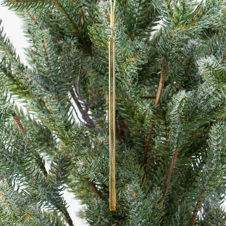 Новогодняя подвеска Зеркальный треугольник, S Triangular Mirror Pendant 15 cm