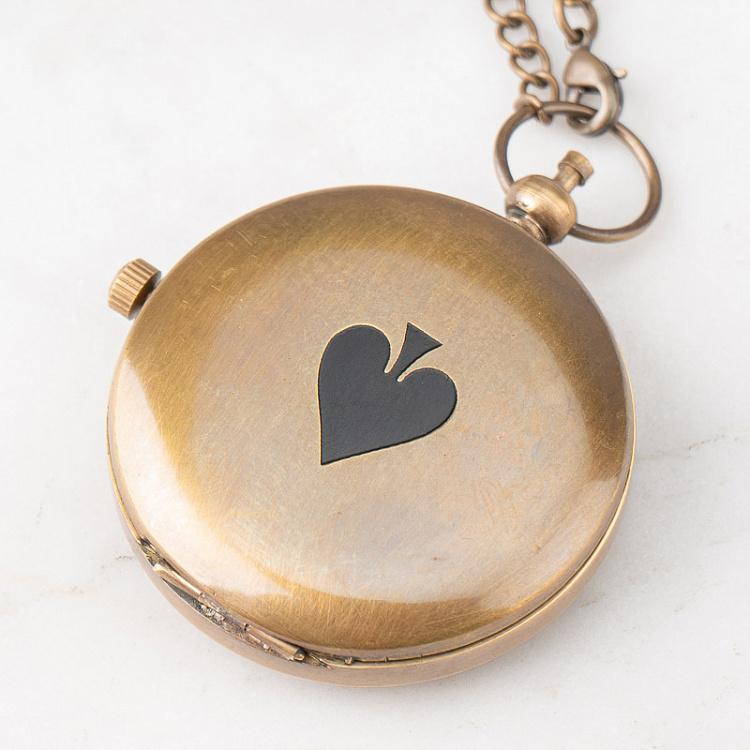 Карманные часы с цепочкой Туз Ace Pocket Clock With Chain