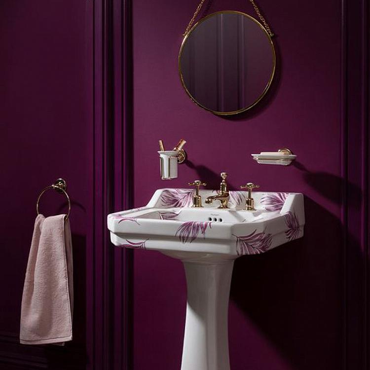 Настенный держатель-кольцо для полотенец золотого цвета Towel Ring Gold