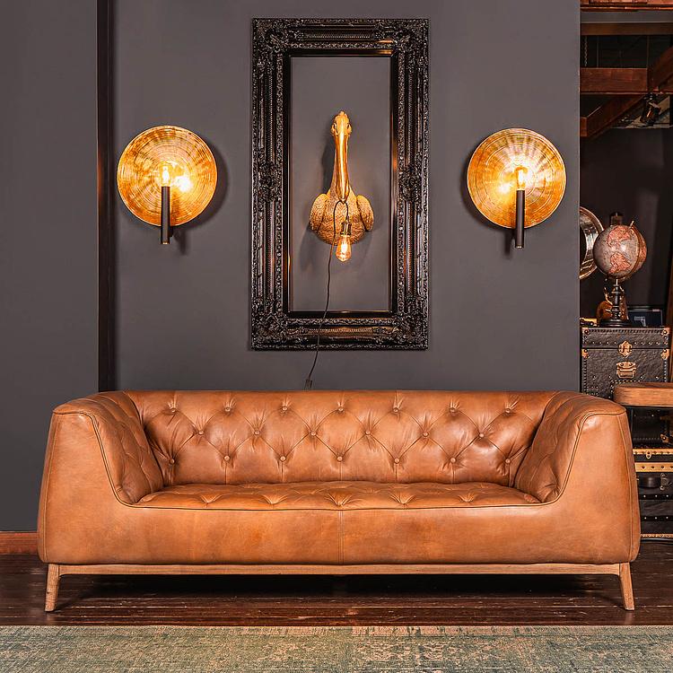 Бра Орбис, золотая поталь, M Wall Lamp Mind And Object Orbis Medium, Gold