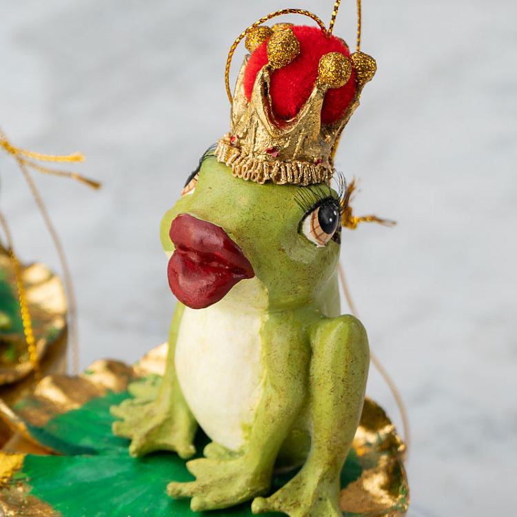 Набор из двух шкатулок Принц и принцесса лягушки Set Of 2 Frogs Prince On Box 13,5 cm