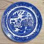 Винтажная тарелка Vintage Plate Blue White Large 22