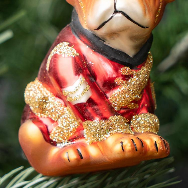 Ёлочная игрушка Собака-сержант Glass Hanger Sergeant Dog 9,5 cm