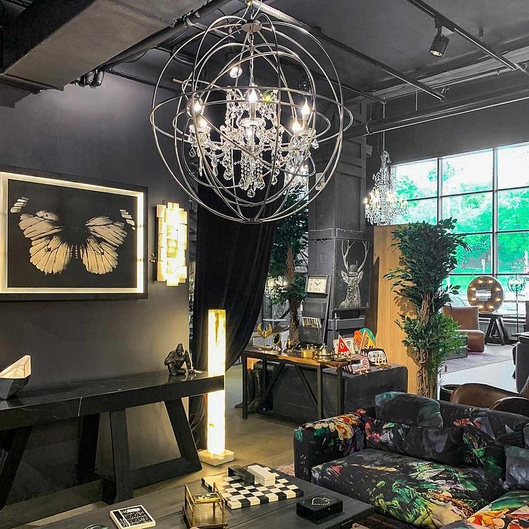 Хрустальная люстра с двойным гироскопом Gyro Crystal Chandelier Double