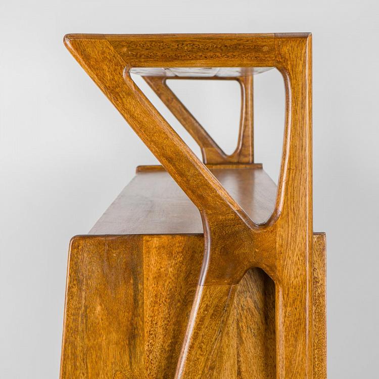 Барный шкаф из дерева манго Покровитель Patron Mid Century Bar Dresser Mango Wood