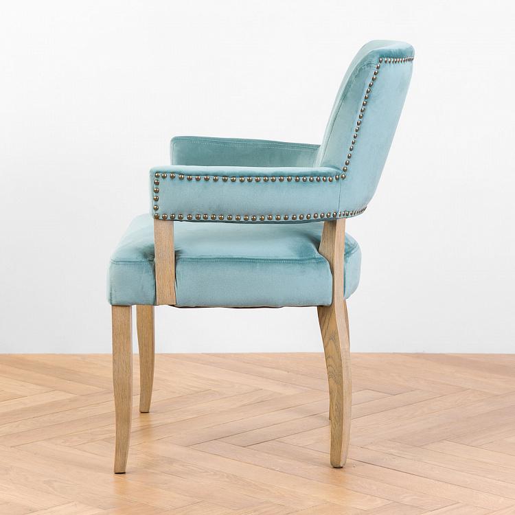 Стул Ньюпорт с подлокотниками, светлые ножки Newport Dining Chair, Oak Brown