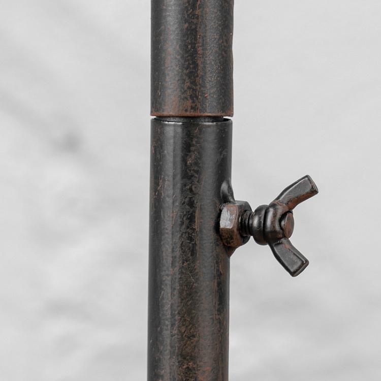 Металлический подсвечник-фонарь Metall Lantern With Glass Votive Dark Brown