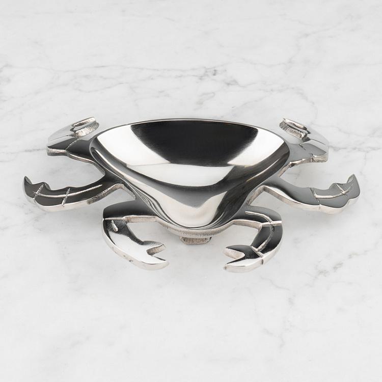 Подставка для мелочей и украшений Серебряный краб Silver Crab Trinket Tray