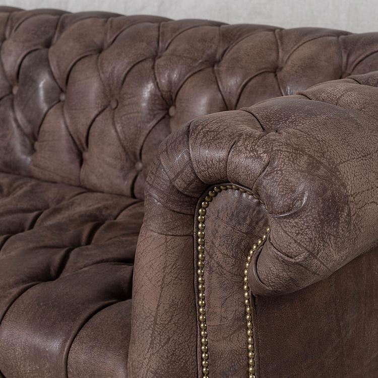 Двухместный кожаный диван Вестминстер Классика Westminster Button 2 Seater Leather