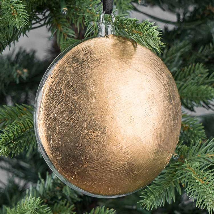 Ёлочная игрушка Белый медальон с гербом Medallion With Coat Of Arms White 12 cm